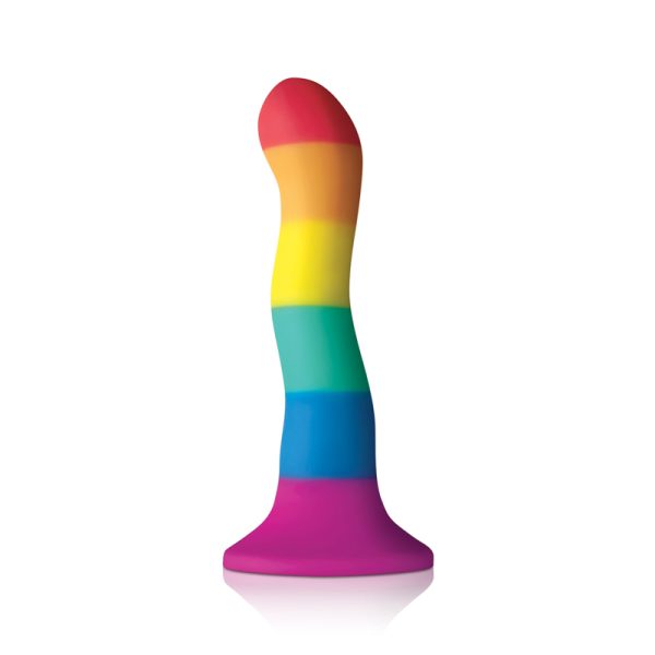 Colours Pride Edition 6in Wave Dildo Rainbow - Image 2