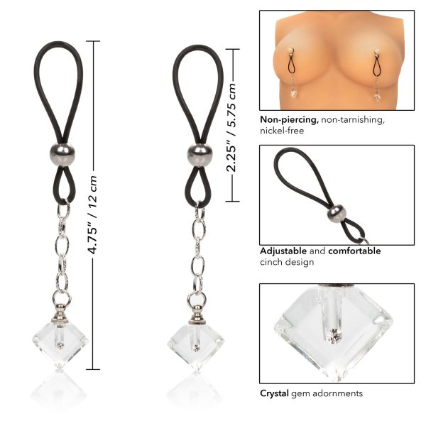 Nipple Play Non Piercing Nipple Jewelry Crystal Gem - Image 2